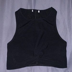 High rise/ long lined sports bra